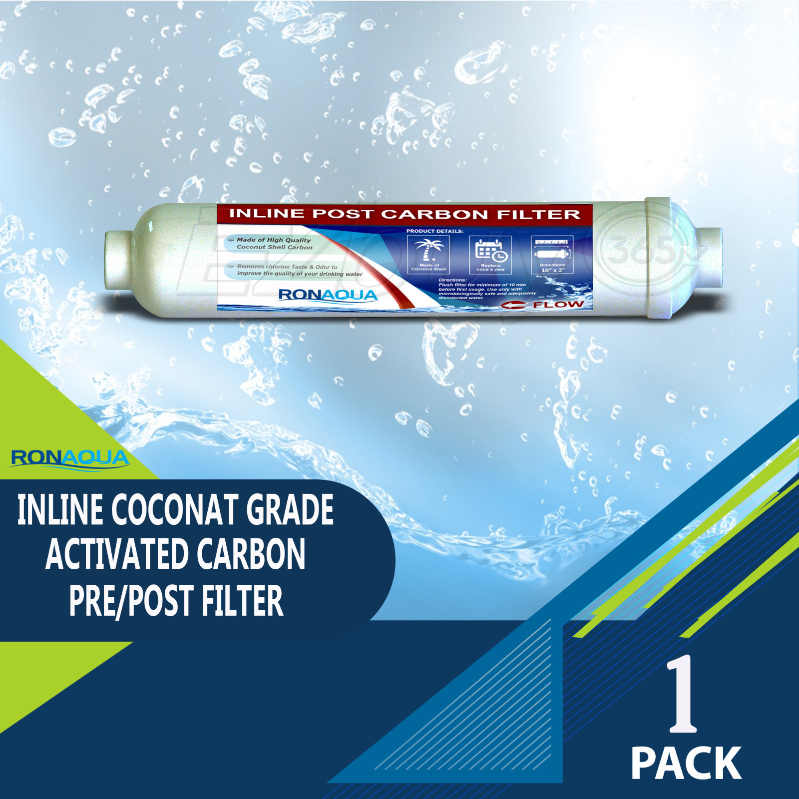 Inline Coconut Grade Activated Carbon Pre/Post Filter gallery