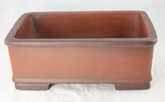 Vintage Rectangular Yixing Zisha Succulent, Bonsai Pot + Mesh 9.5″x 6.75″x 3.5″