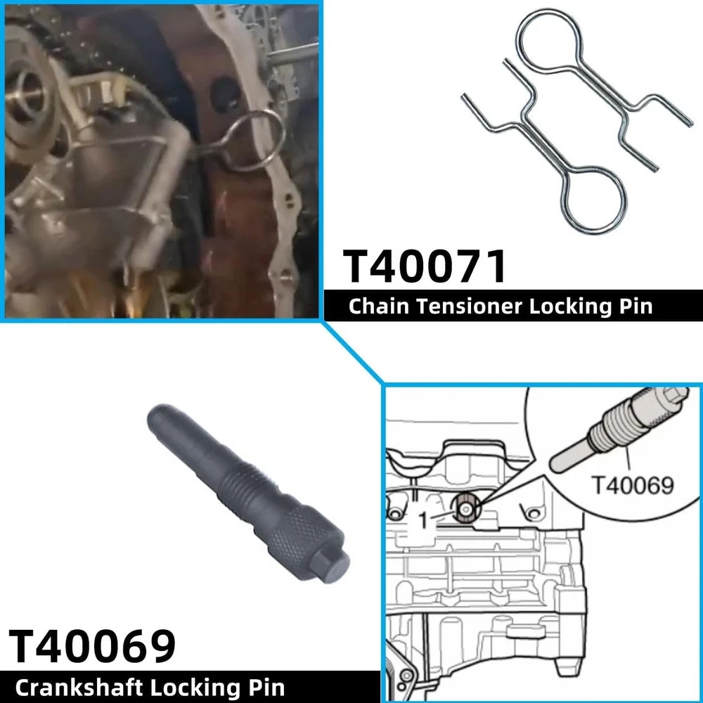 Timing Tool Kit Replacement for Audi VW 2.0 2.4 2.8 3.0T 3.2 4.2 5.2 16PC KIT gallery