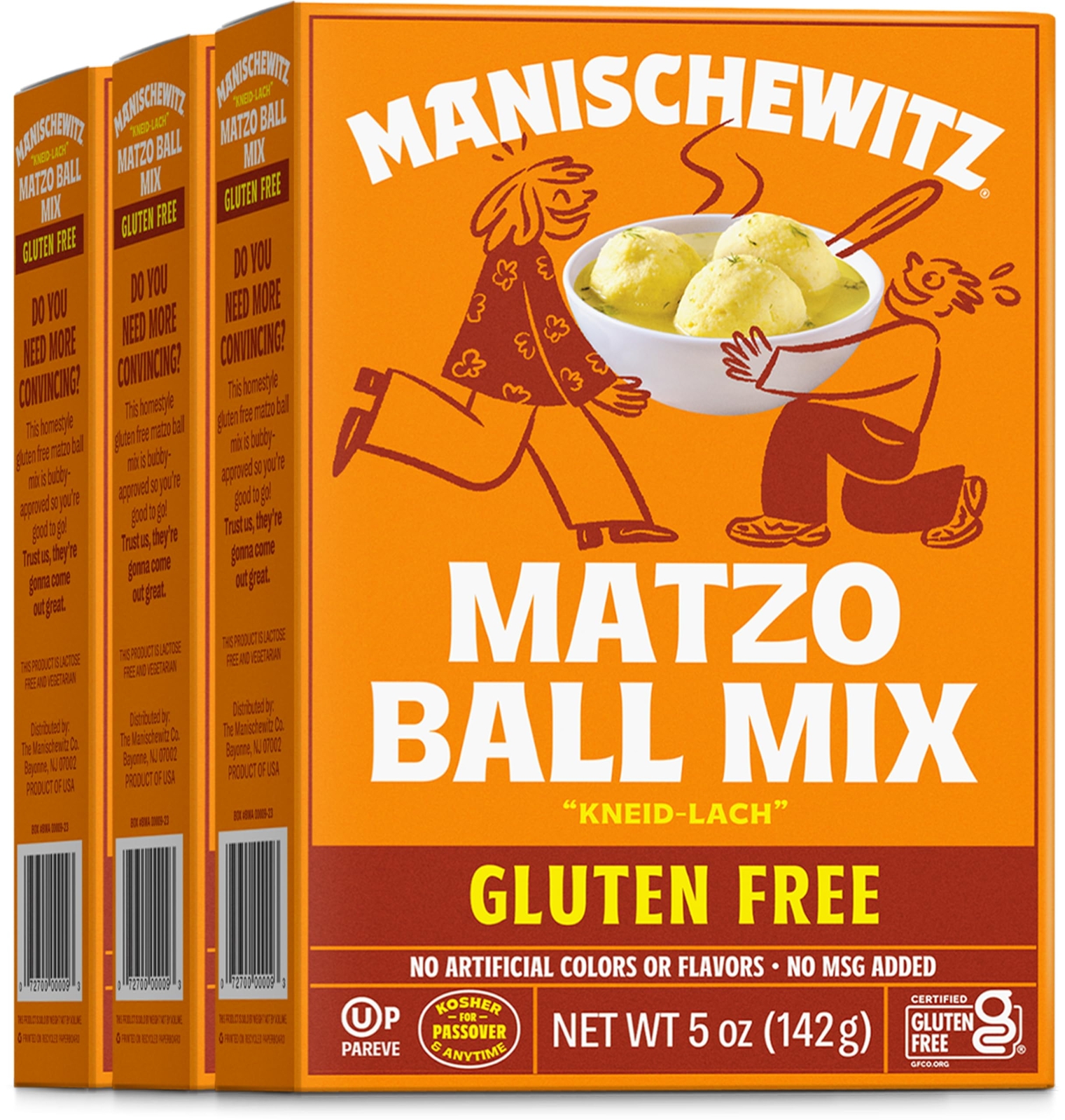 Manischewitz Gluten Free Matzo Ball Mix Pack of 3 Easy to Prepare 5 Ounce gallery
