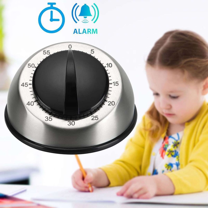 Mechanical Kitchen Timer 60min Countdown Cooking Wind Up Visual Alarm Reminder gallery