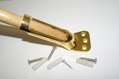 One Position Brass Aluminum Flag Bracket Mount Screws Included