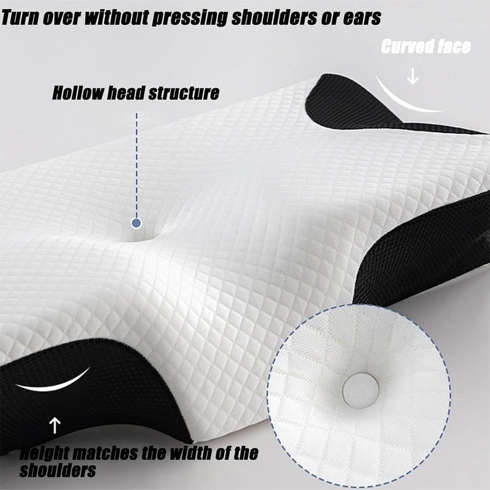 Cervical Pillow Anti-Snore Ergonomic Memory Foam Same For Derila Ergo gallery