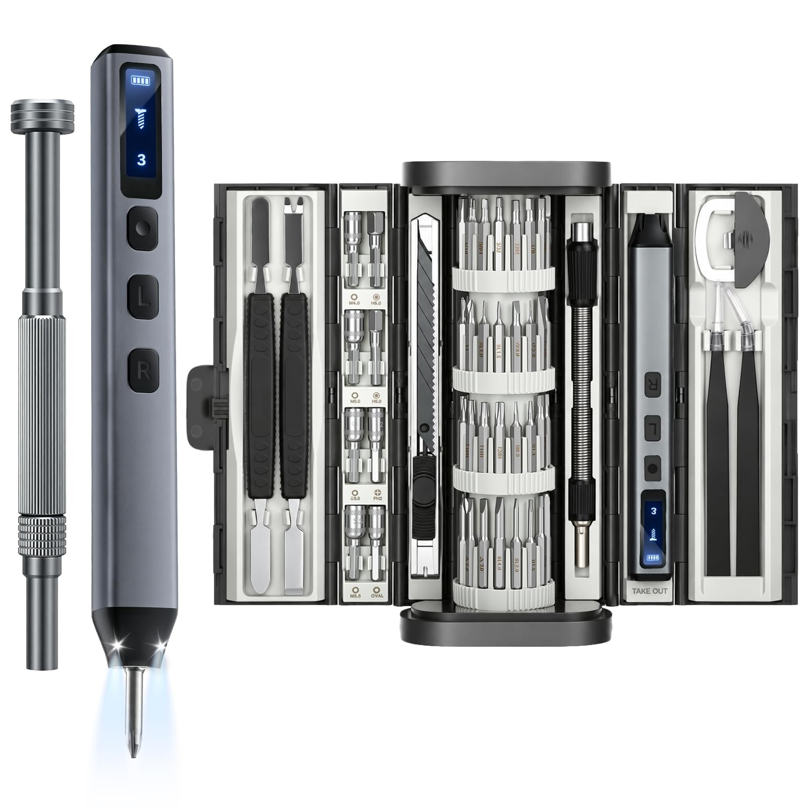 83-In-1 Mini Electric Screwdriver Set Cordless Precision Screwdriver With 72 ... gallery