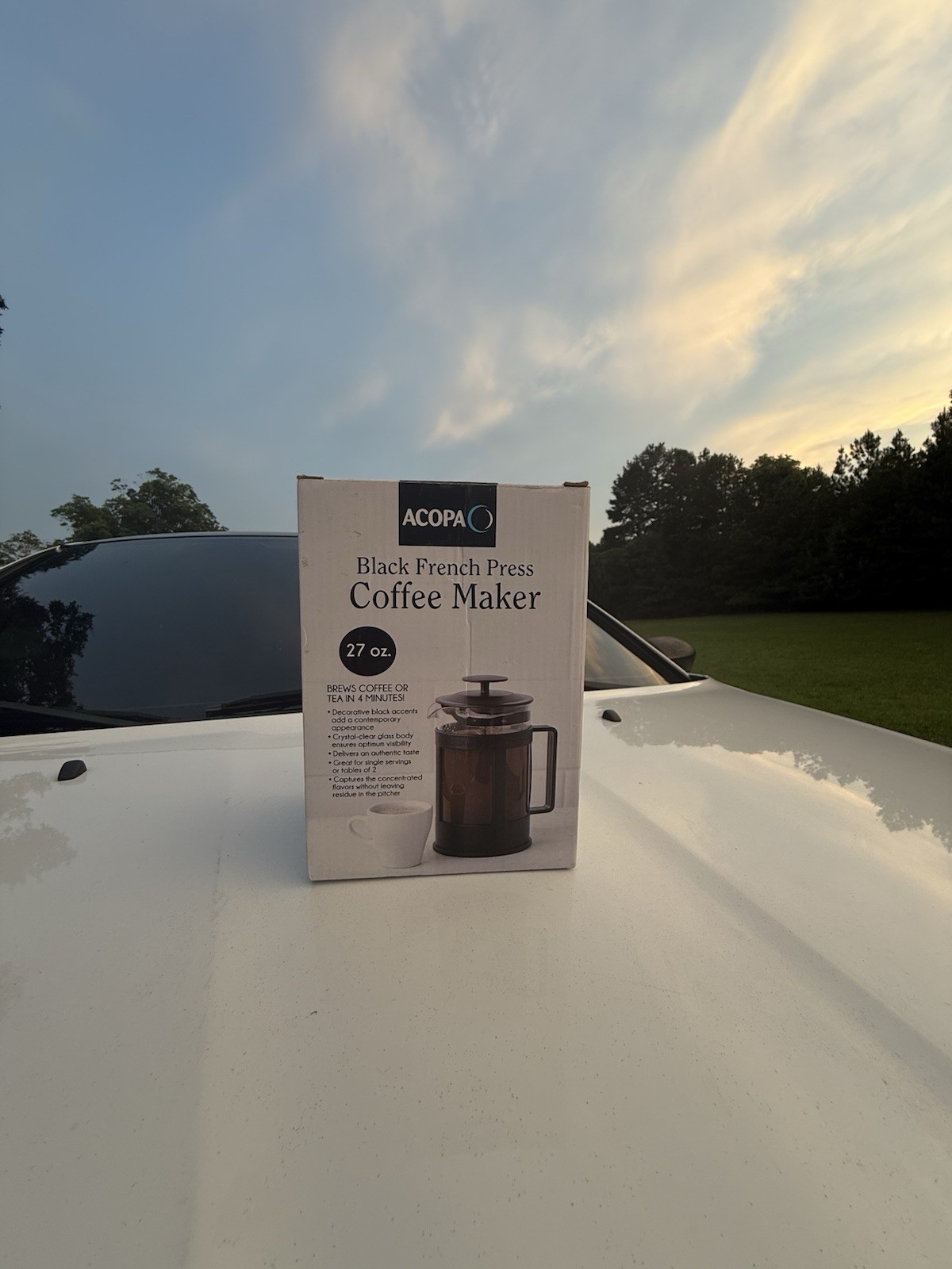 New Acopa French Press Coffee Maker 33oz Brews In 4 Minutes Open Box gallery