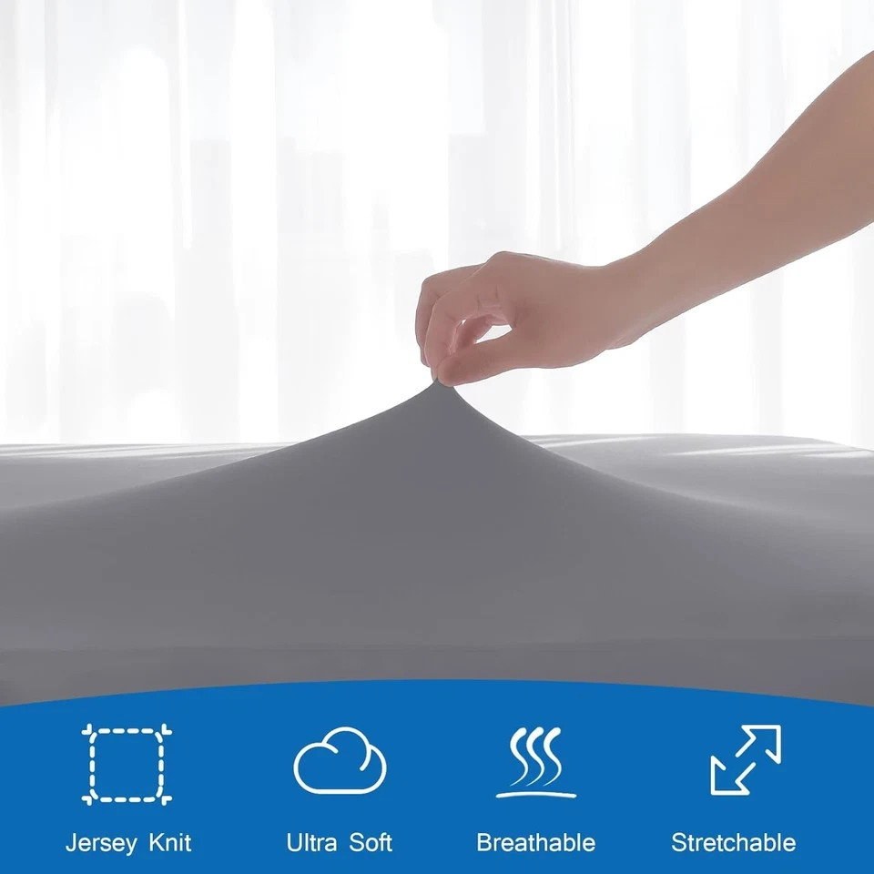 Short Queen Fitted Sheet Only for RV Camper 60" X 75" up to 14" Deep Pocket, Bed gallery