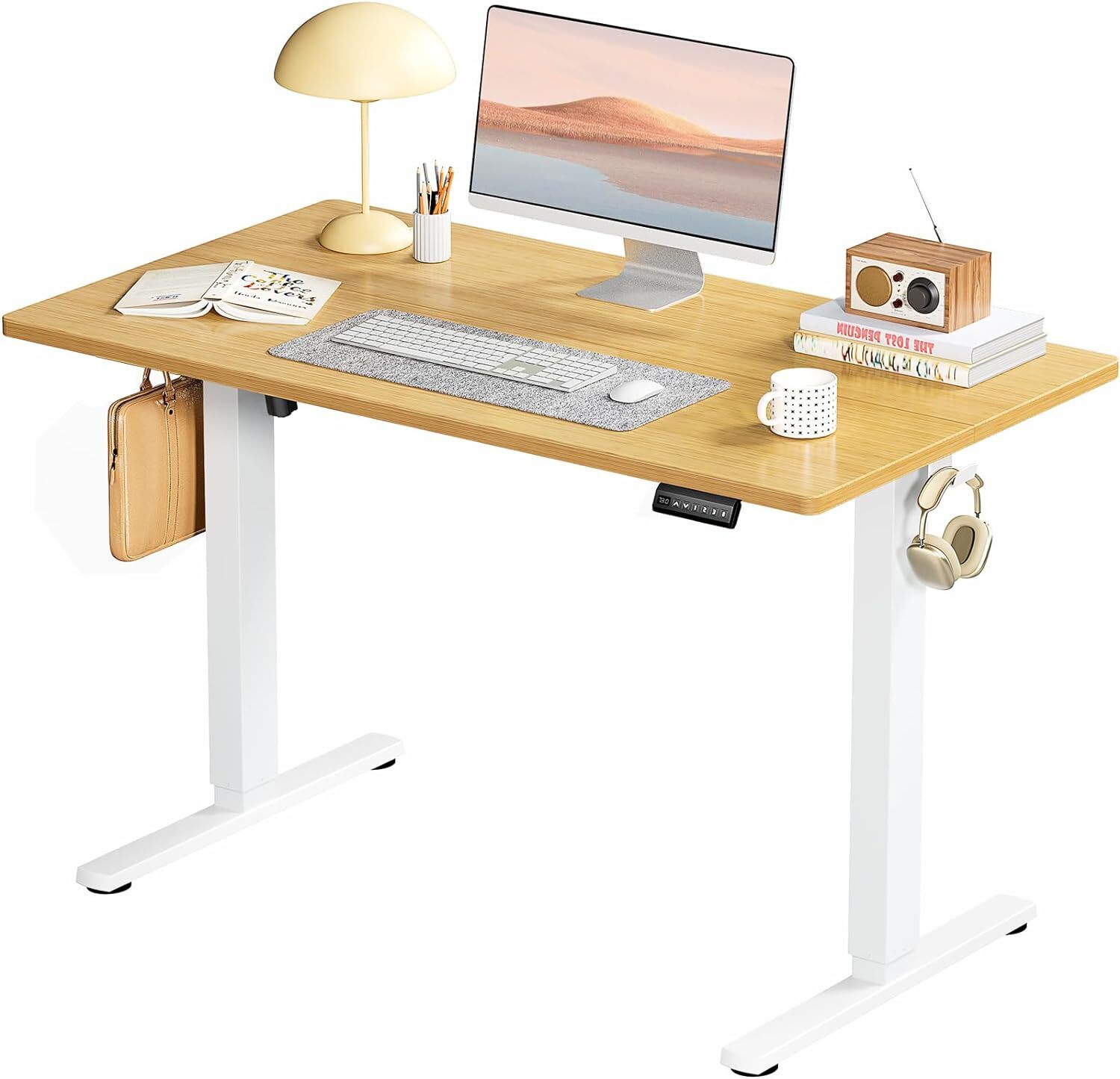 40" Electric Standing Desk Height Adjustable Desk Home Office Computer Table gallery