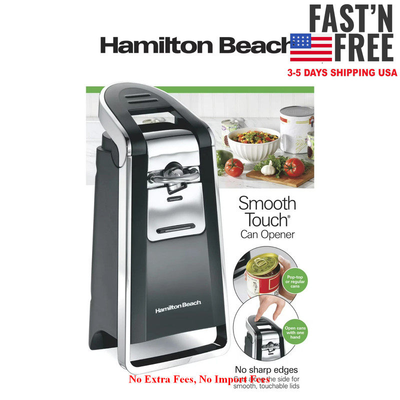 Hamilton Beach Smooth Edge Automatic Electric Can Opener, Black & Stainless, NEW gallery