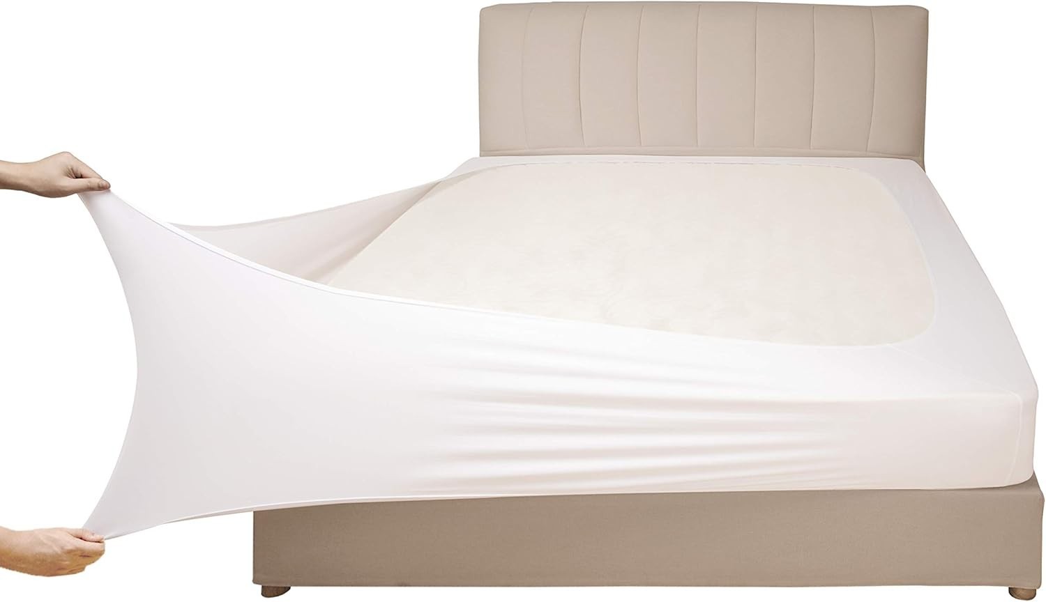 Luxurious Stretch Jersey Box Spring Cover - Soft, Wrinkle Resistant, Full Size gallery