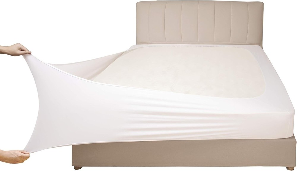 Luxurious Stretch Jersey Box Spring Cover - Soft, Wrinkle Resistant, Full Size