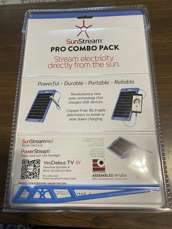 Sunstream PRO Rugged Waterproof USB Charging Solar Panel Pack Wholesale 10-200PC gallery