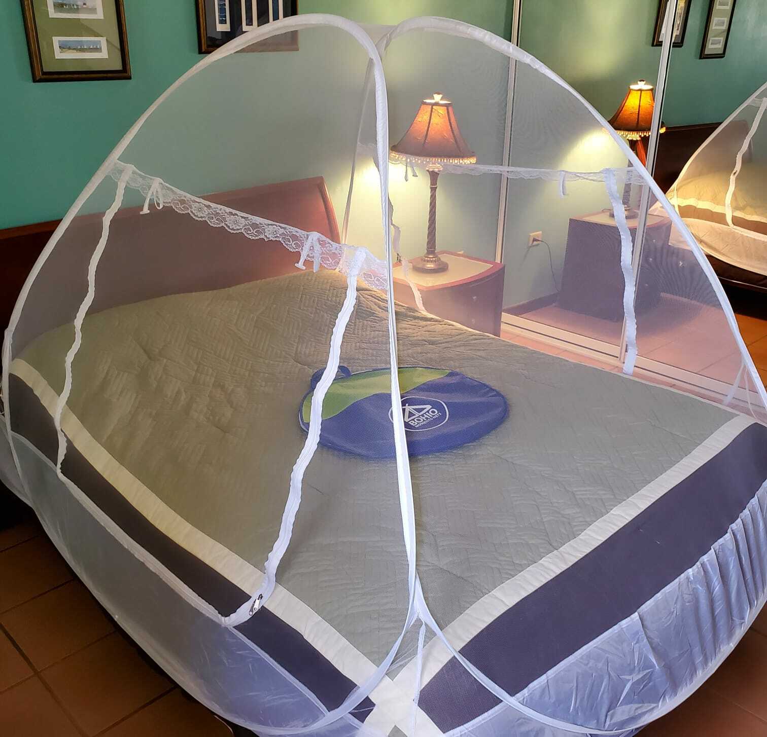 Full/Queen Size Pop-Up Mosquito Net / Mosquitero Plegable Full/Queen gallery