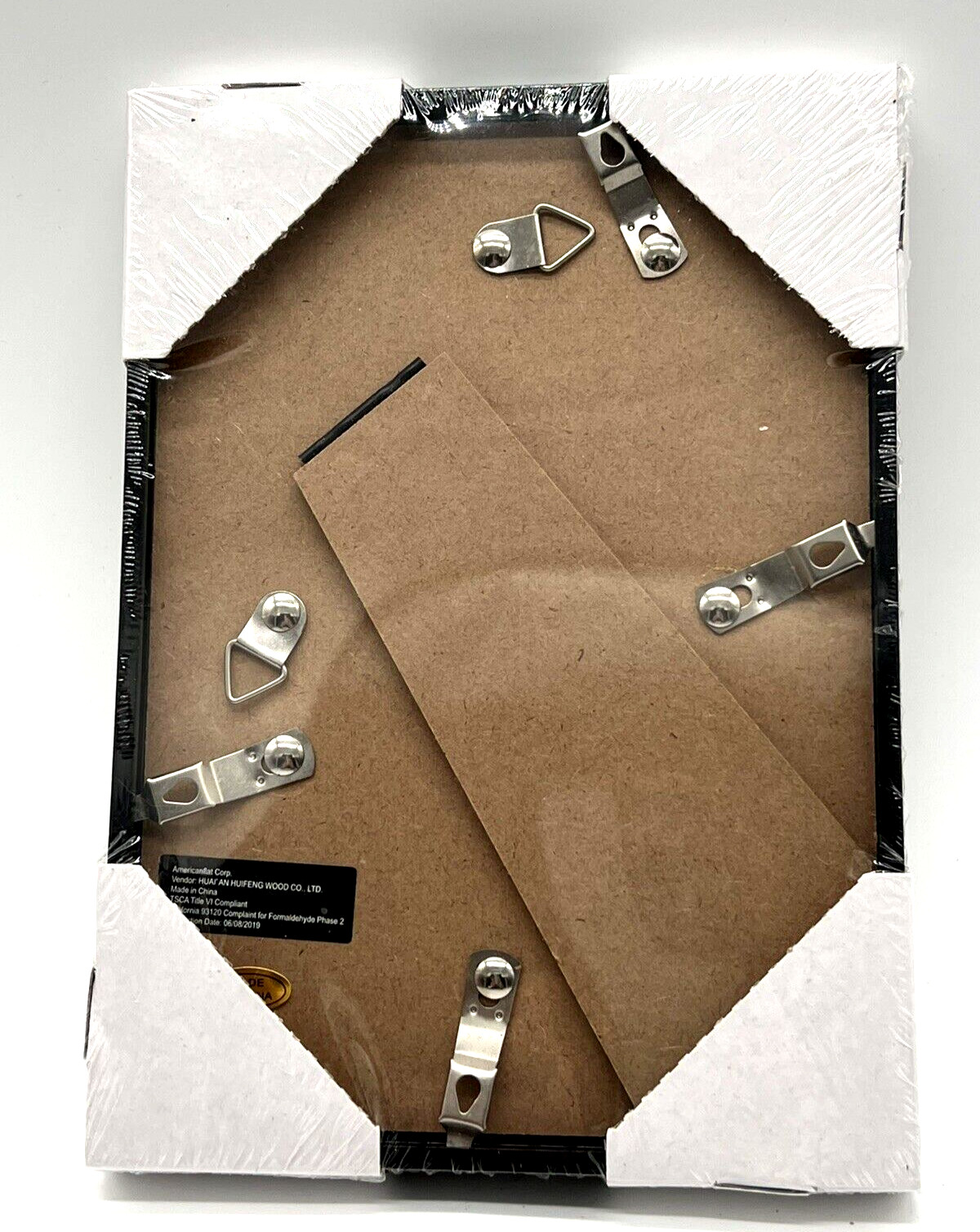 AmericanFlat Back Loading Wall or Tabletop Photo Frame - Black, 5 x 7 inches gallery