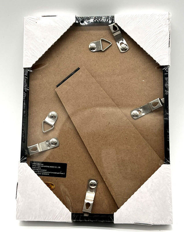 AmericanFlat Back Loading Wall or Tabletop Photo Frame - Black, 5 x 7 inches gallery