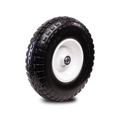 1 PC 13 Inch Solid Flat Free Replacement Tires and Wheels 4.00-6 with 5/8”