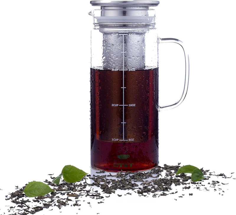 Btat- Cold Brew Coffee Maker, Iced Coffee Maker, 1 Quart, 32 Oz, Iced Tea Maker, gallery