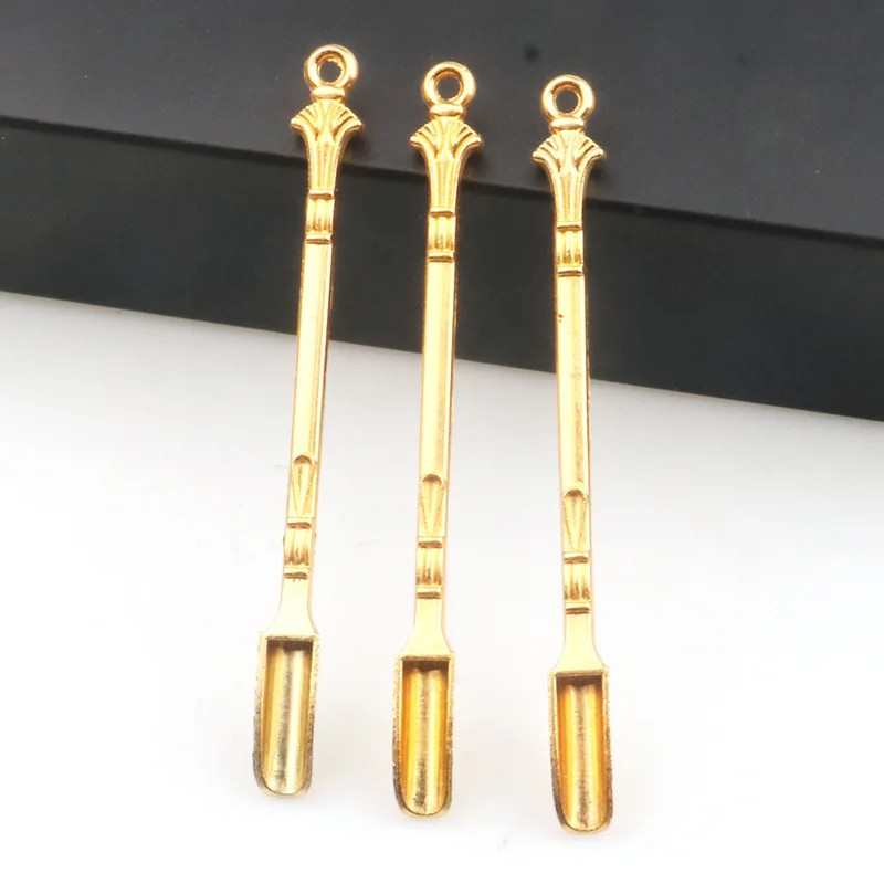 3 Piece Mini Metal Spoon Powder Scoop Mini Shovel Gold Or Silver Color gallery