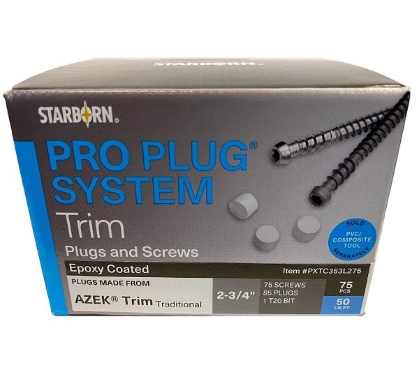 Pro Plug System for AZEK Traditional Trim, 50 Lin Ft gallery