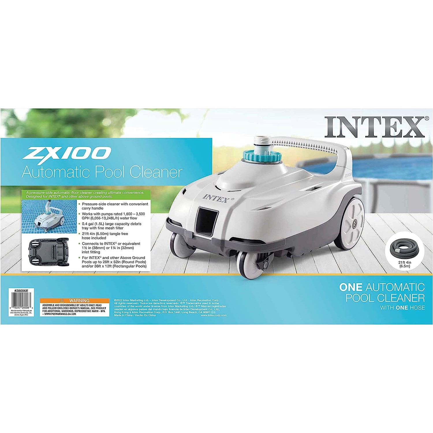 Intex 28006E ZX100 Auto Pool Cleaner, Gray gallery