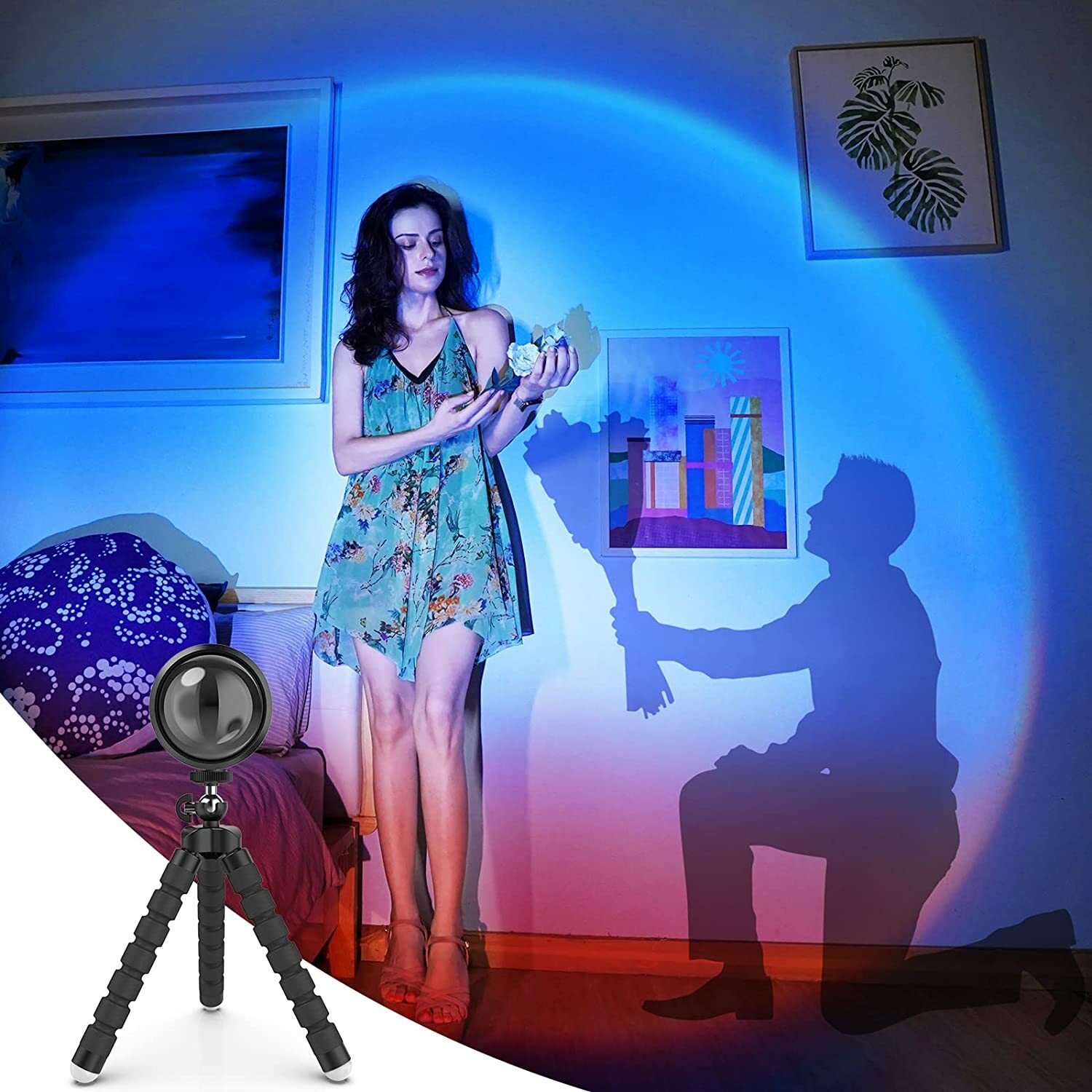 Sunset Lamp Projection, 2nd Generation Sunset Lamp, Sunrise Lamp Projector LED gallery