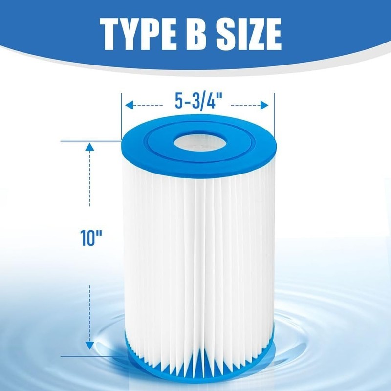 Type B Pool Filter Cartridge Compatible with in-tex 2500 GPH Filter Pump for ... gallery