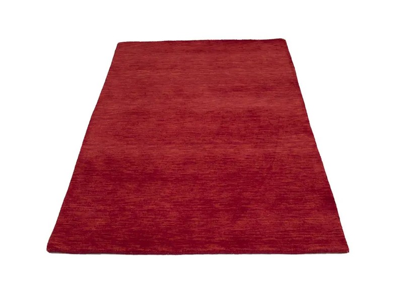 Red Solid Design Hand-Loomed 4X6 Gabbeh Wool Rug Oriental Home Decor Carpet gallery