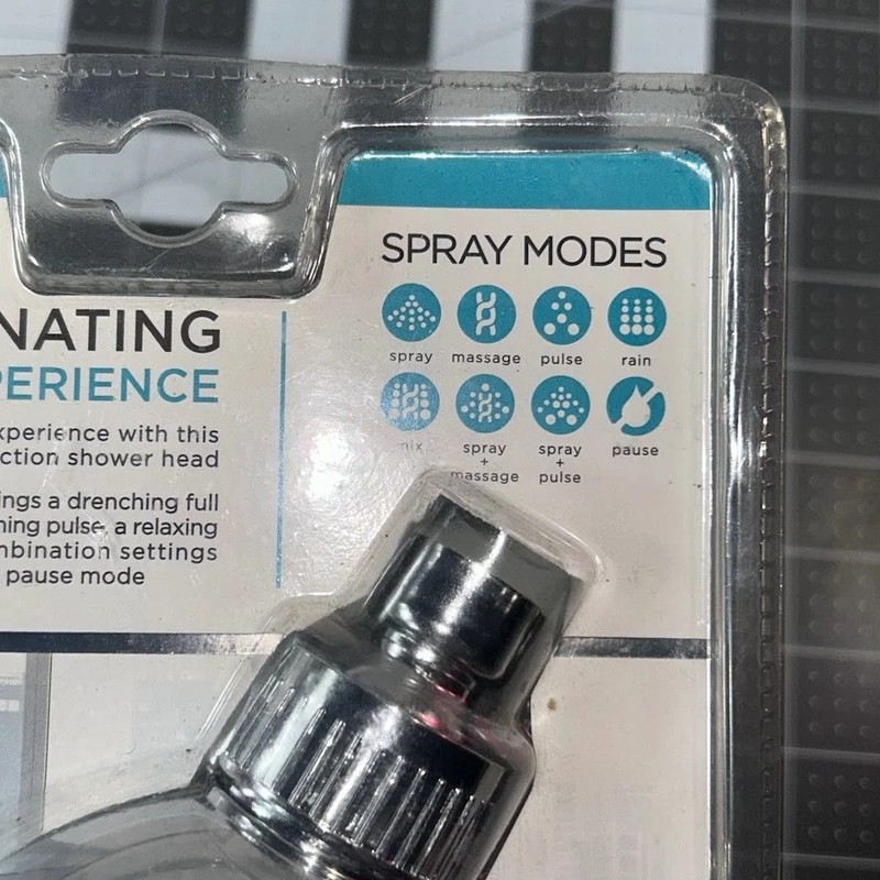 Bath Bliss 8 Function Monsoon Showerhead #3417 New gallery