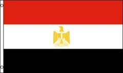 3x5ft Egypt flag 150D Polyester Quality Fade Resistant Brass Grommets