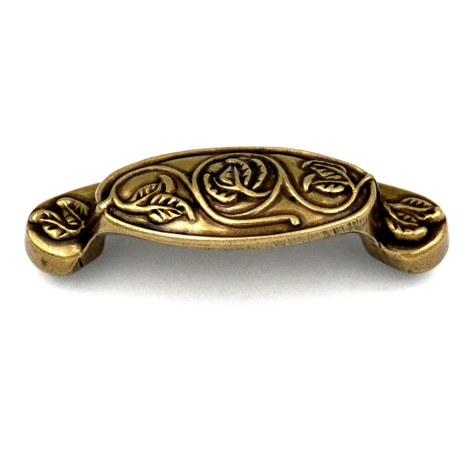 Lancaster Hand Polished Brass 3"cc Hickory Touch of Spring P7308-LP Cup Pull gallery