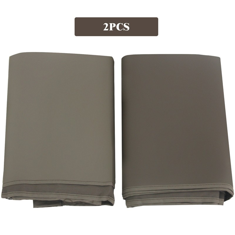 2PCS 16x4 Ft Universal Replacement Canopy for Pergola Structure Sun Awning Brown gallery