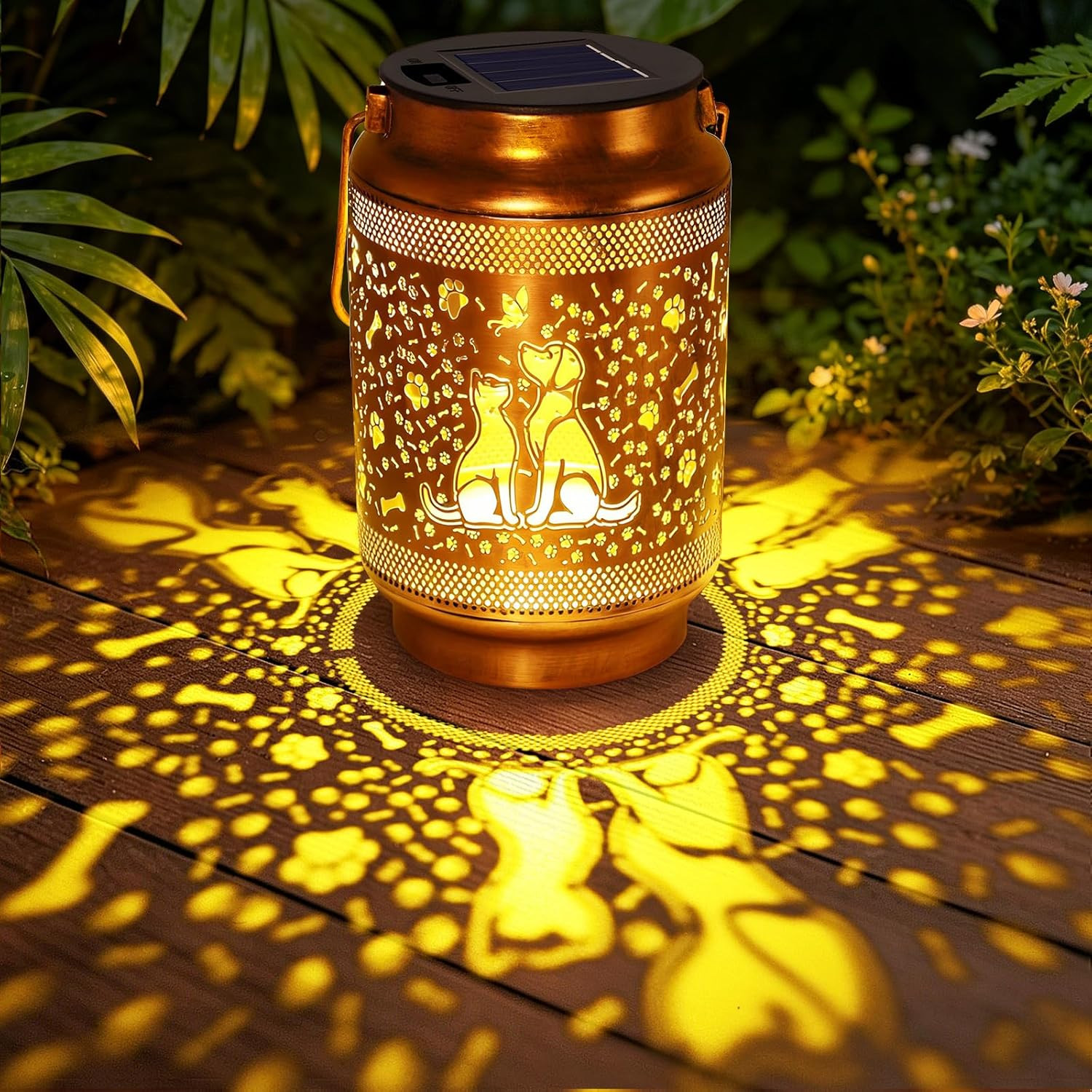 Dog Solar Lanterns Outdoor Waterproof Garden Decor, Dog Gifts for Women Mom Gran gallery
