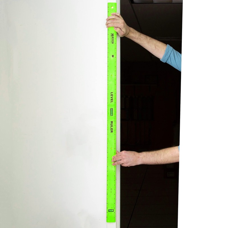 10744 Polystyrene Level Ruler 48", Precision Measuring and Leveling Tool, Plu... gallery