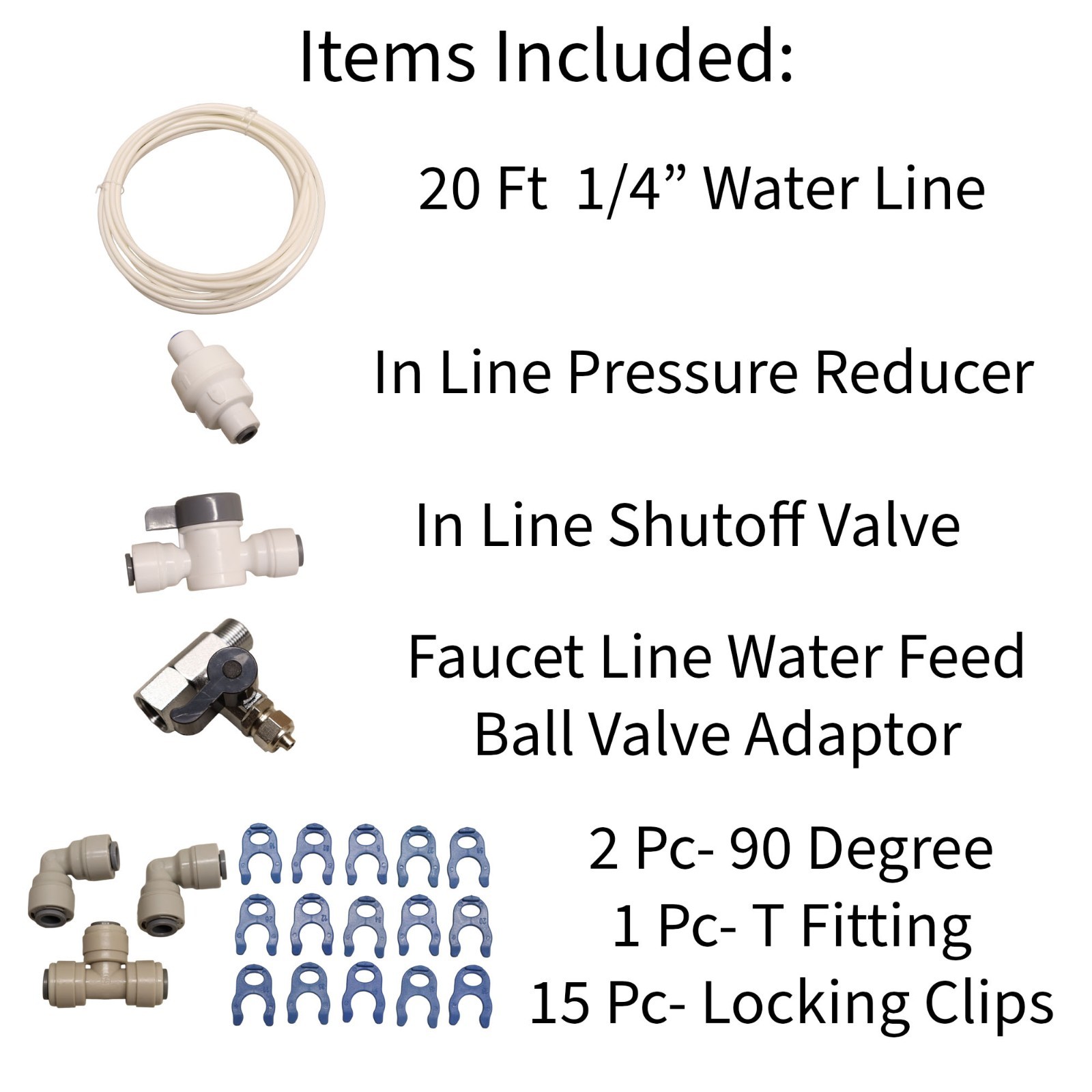 Avalon Bottleless Water Dispenser- Water Line Repair Kit, Valve, Fittings, Elbow gallery