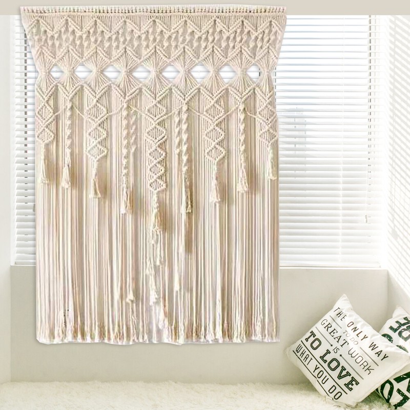 Large Macrame Wall Hanging Hand Woven Tapestry Bohemian Boho Chic Art Home Decor gallery
