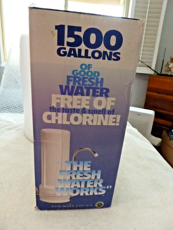 New Wave Enviro 1500 gallons Plus Countertop Water Filter System White NIB gallery