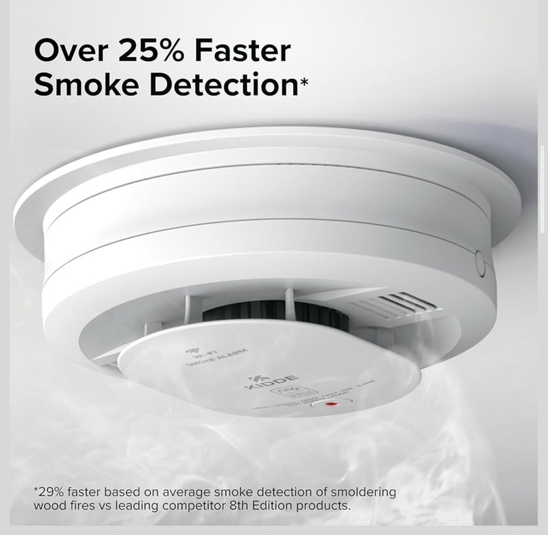 Kidde Ring Enabled Smart Smoke + Carbon Monoxide Alarm Detector Wired RGCUAR-RW gallery