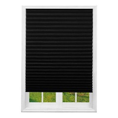 Temporary Window Shades Blinds Cordless Self Adhesive Pleated Paper Blinds Doors