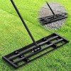 2 in 1 Double Side Lawn Leveling Rake 32x10in 78in Handle gallery