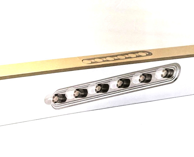 Project Source 36"- 6-Light Vanity Bar Brushed Nickel Finish Traditional New. gallery