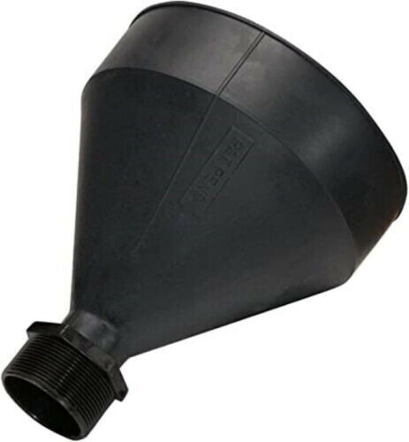 55 Gallon Barrel Funnel Threaded for Drums W/ 2" Bung Opening 3 Quart Black NEW gallery