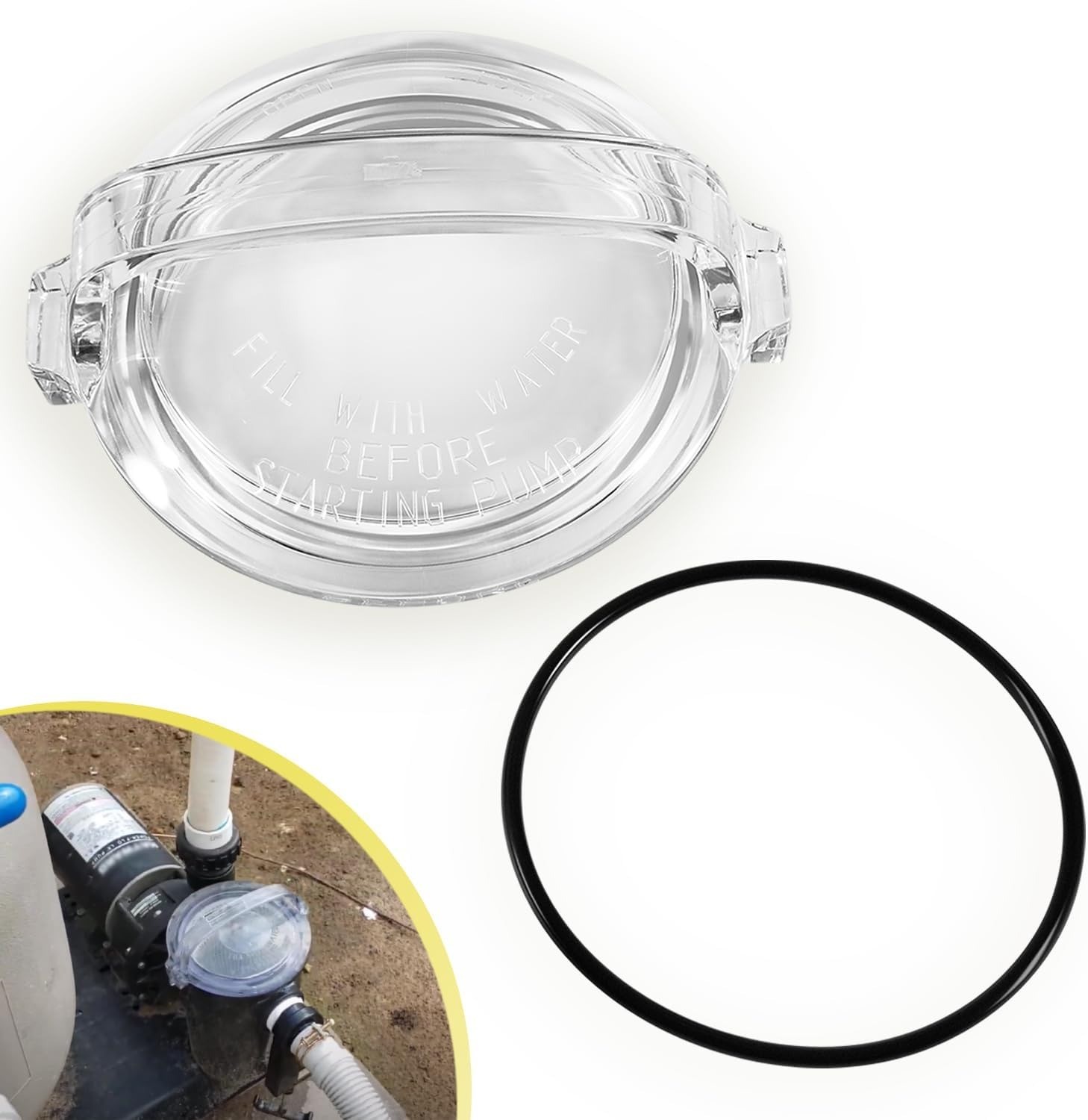 SPX1500D2A Strainer Cover/Lid for Hayward Power-Flo Strainer Cover with O-Ring gallery