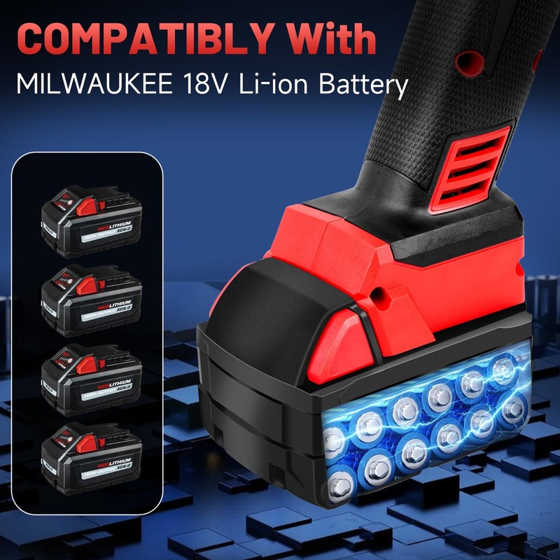 Cordless Angle Grinder 4-1/2" Brushless, 8000 RPM, Battery Powered for Cutting, gallery