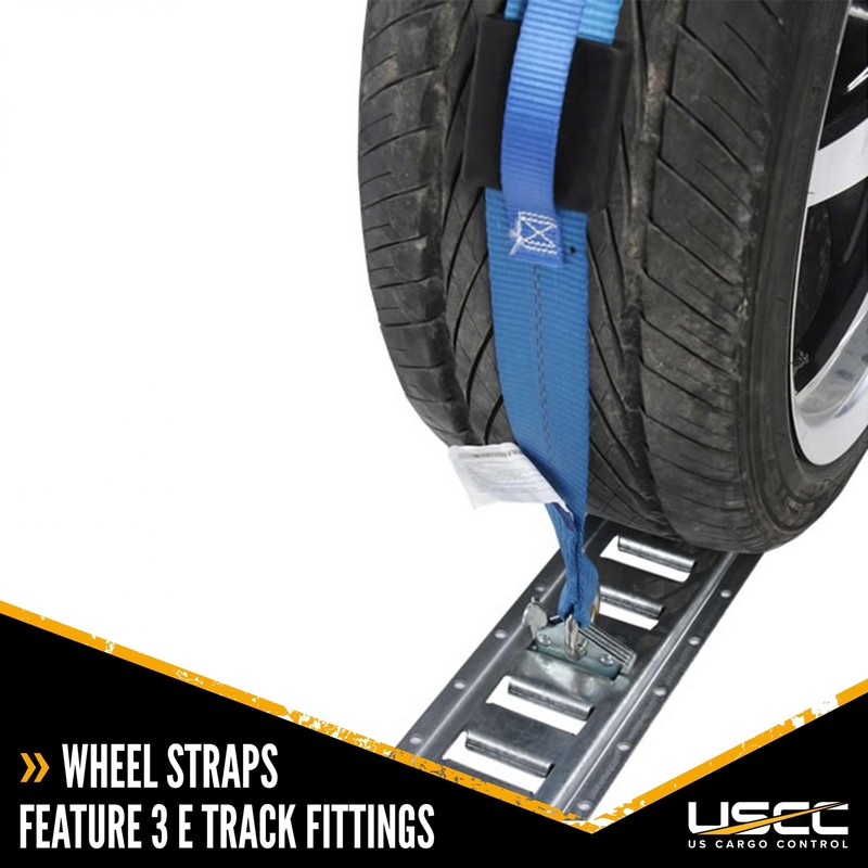 USCC Utility Car Hauling Kit - E Track Rails, End Caps, Wheel Straps gallery