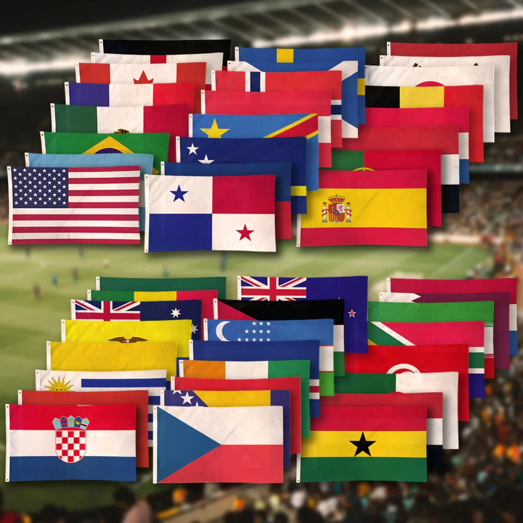 World Cup 2026 48 Country Flags Set 3x5ft Soccer Team Collection gallery