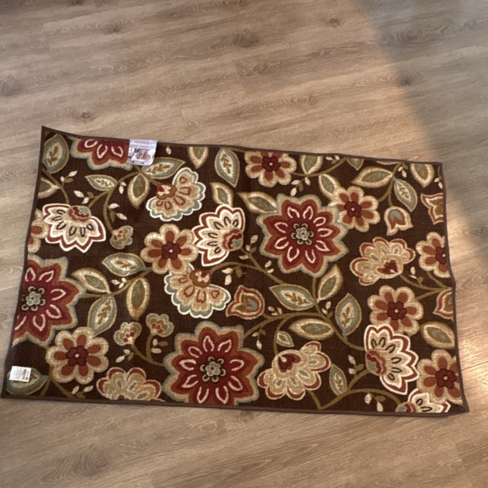 Avery Washable Floral Area Rug Nylon Rectangle 40 x 60 in Easy Clean gallery