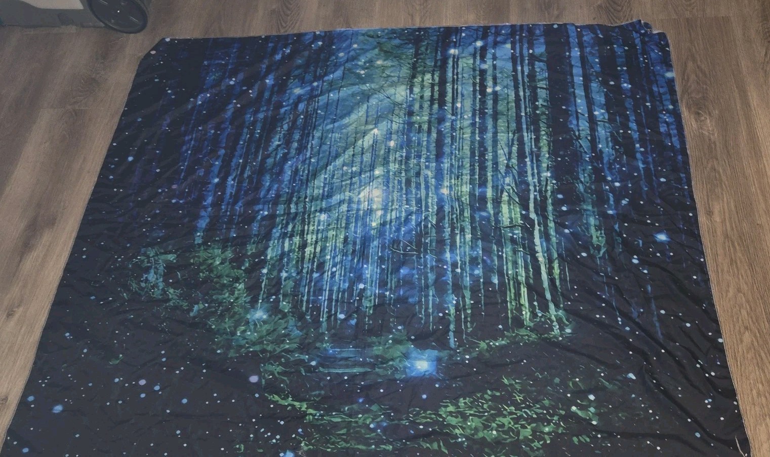 Blue & Green Magical Forest Wall Tapestry 46x56 Photo Backdrop gallery