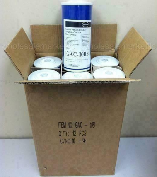 Bluonics 4.5 x10" GAC Carbon Replacement Water Filters 12 Whole House Cartridges gallery