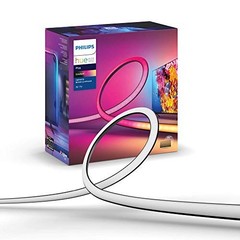 Philips Hue Gradient LightStrip 75″ (Sync with TV, Music and Gaming), Hue Hub…
