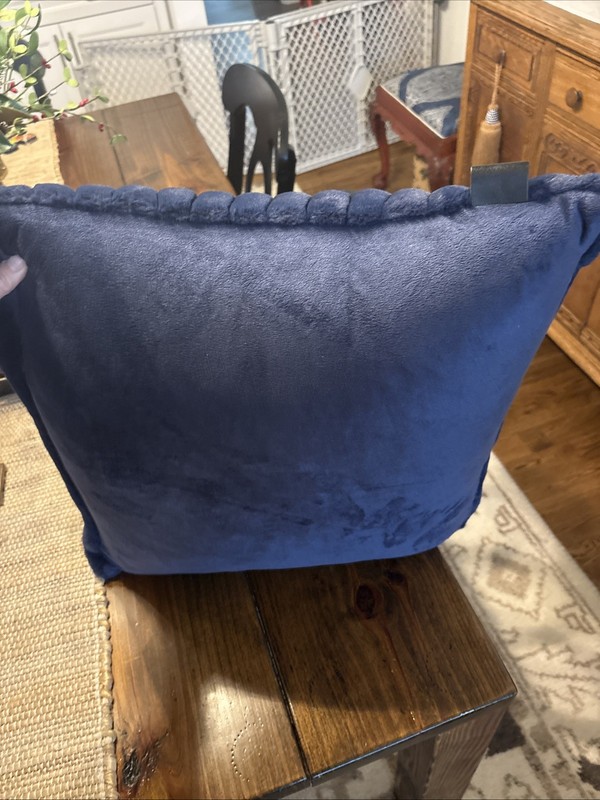 UGG Navy Blue Dawson Duck Down Textured Pillow Soooo Soft gallery