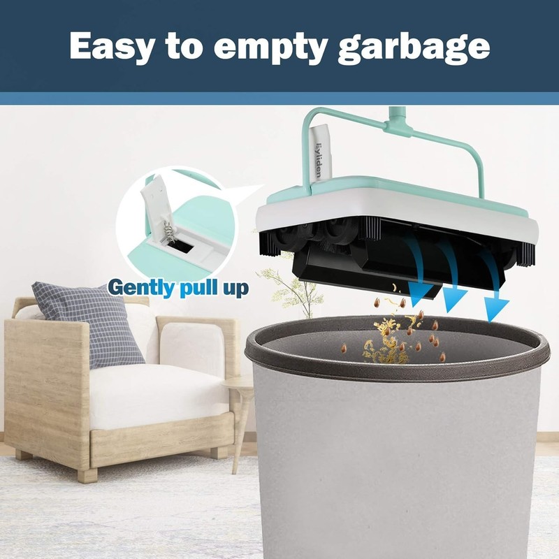 Compact & Eco-Friendly Carpet Sweeper - Lightweight, Quiet Care in Mint gallery
